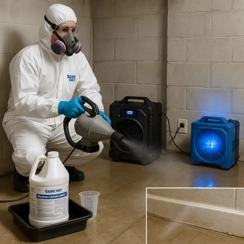 Sanitization and Odor Removal process in East Foothills, CA