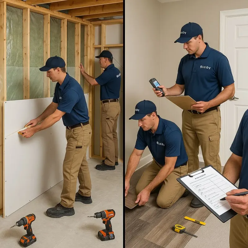 Repairs and Reconstruction process in East Foothills, CA
